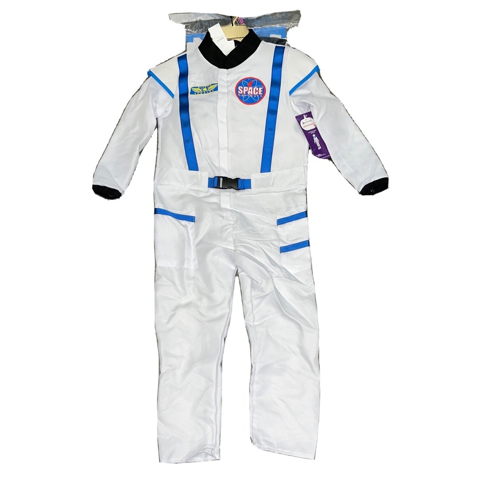 NWT Boys MEMBERS MARK Astronaut Space Dress Up Costume Medium 8-10